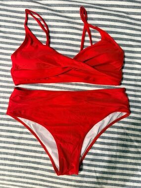 Red Bikini Set - Two Piece Swimsuit